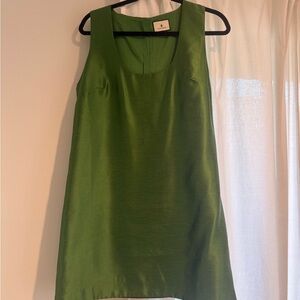 Tuckernuck Green Dupioni Mollie Dress Medium
